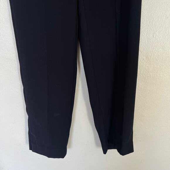 Vince Crepe Lounge Pants Black Dressy Trousers Women Sz XS Straight Leg Pockets - Picture 6 of 12